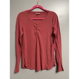 Pulse SET OF 4 Red Black Green Purple Knit Button Scoop Neck Women's Top Size S